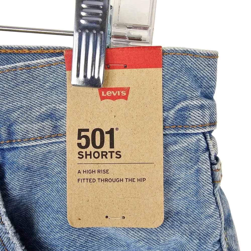 Levi's 501 Original Jean Shorts #563270213 Button Fly NWT - Picture 5 of 11